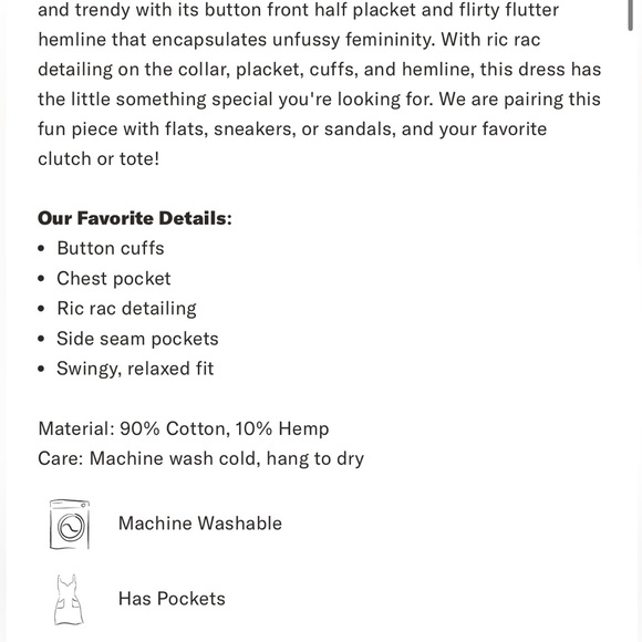 Tuckernuck Striped Dress with Pink Embroidery - Picture 6 of 6